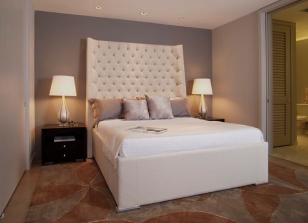 white-leather-bed-with-tall-headboard